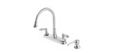 Price Pfister T536-EBS Catalina Two Handle Pull-Out Kitchen Faucet with Soap Dispenser Stainless Steel