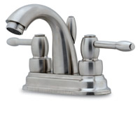 Ergo Centerset Lavatory Faucet with Pop-Up Assembly